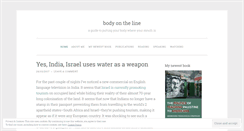 Desktop Screenshot of bodyontheline.wordpress.com