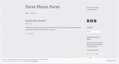 Desktop Screenshot of facesplacespaces.wordpress.com