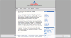 Desktop Screenshot of fraudpro.wordpress.com