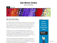 Tablet Screenshot of danmorrisonline.wordpress.com