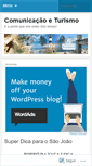 Mobile Screenshot of comunicacaoeturismo.wordpress.com