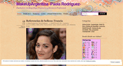 Desktop Screenshot of makeupargentina.wordpress.com