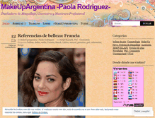 Tablet Screenshot of makeupargentina.wordpress.com