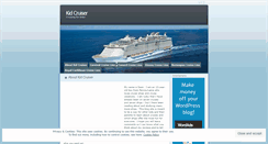 Desktop Screenshot of kidcruiser.wordpress.com
