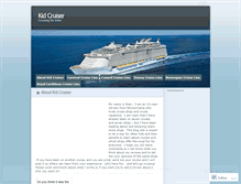 Tablet Screenshot of kidcruiser.wordpress.com