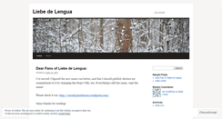 Desktop Screenshot of liebedelengua.wordpress.com