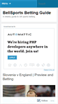 Mobile Screenshot of bellsports.wordpress.com