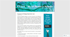 Desktop Screenshot of bioartresearchnetwork.wordpress.com