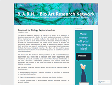 Tablet Screenshot of bioartresearchnetwork.wordpress.com