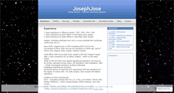 Desktop Screenshot of josephjose.wordpress.com