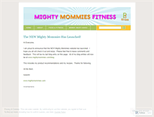 Tablet Screenshot of mightymommiesfitness.wordpress.com