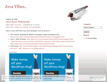 Tablet Screenshot of javavibes.wordpress.com