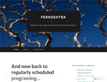 Tablet Screenshot of fernsehtek.wordpress.com