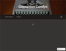 Tablet Screenshot of copywritercarolyn.wordpress.com