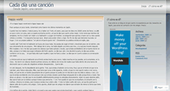 Desktop Screenshot of cadadiaunacancion.wordpress.com