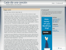 Tablet Screenshot of cadadiaunacancion.wordpress.com