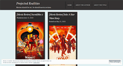 Desktop Screenshot of projectedrealities.wordpress.com