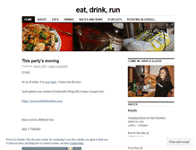 Tablet Screenshot of eatdrinkrun.wordpress.com