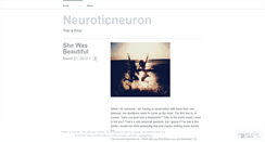 Desktop Screenshot of neuroticneuron.wordpress.com