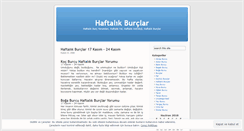 Desktop Screenshot of haftalikburclar.wordpress.com