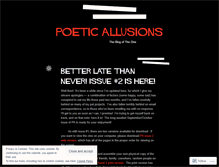 Tablet Screenshot of poeticallusions.wordpress.com