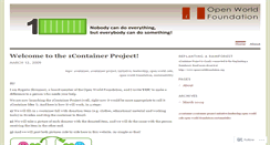 Desktop Screenshot of 1container.wordpress.com