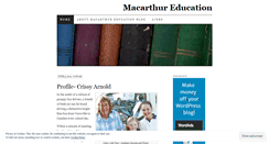 Desktop Screenshot of macarthureducation.wordpress.com