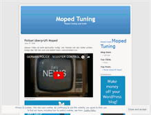 Tablet Screenshot of mopedtuning.wordpress.com
