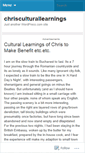 Mobile Screenshot of chrisculturallearnings.wordpress.com