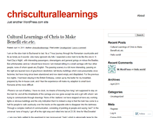 Tablet Screenshot of chrisculturallearnings.wordpress.com