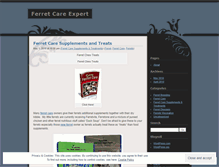 Tablet Screenshot of ferretcareexpert.wordpress.com