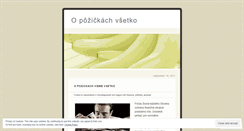 Desktop Screenshot of opozickach.wordpress.com