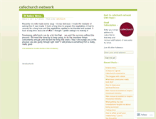 Tablet Screenshot of cafechurchnetwork.wordpress.com