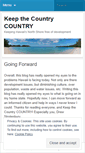 Mobile Screenshot of keepthecountrycountry.wordpress.com