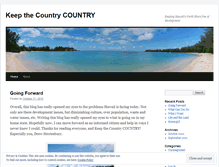 Tablet Screenshot of keepthecountrycountry.wordpress.com