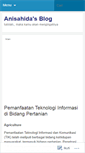 Mobile Screenshot of anisahida.wordpress.com