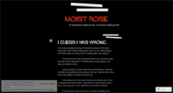 Desktop Screenshot of moistrose.wordpress.com