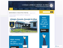 Tablet Screenshot of colegiocarmelacarvajaldeprat.wordpress.com