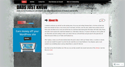 Desktop Screenshot of dadsjustknow.wordpress.com