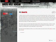 Tablet Screenshot of dadsjustknow.wordpress.com