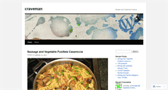 Desktop Screenshot of craveman.wordpress.com