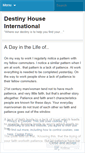 Mobile Screenshot of destinyhouse.wordpress.com