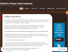 Tablet Screenshot of destinyhouse.wordpress.com