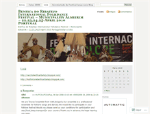 Tablet Screenshot of benficadoribatejointernationalfolkdancefestival.wordpress.com