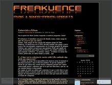 Tablet Screenshot of freakuence.wordpress.com