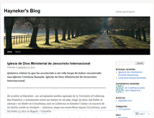 Tablet Screenshot of hayneker.wordpress.com