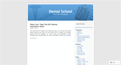 Desktop Screenshot of dentalschool.wordpress.com