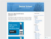 Tablet Screenshot of dentalschool.wordpress.com