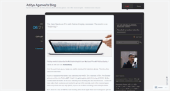 Desktop Screenshot of adityaagarwal.wordpress.com