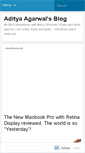 Mobile Screenshot of adityaagarwal.wordpress.com